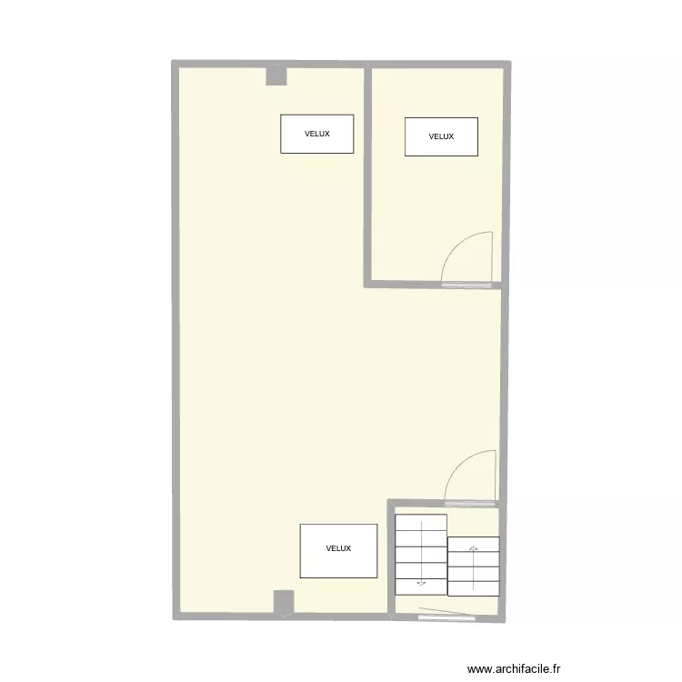 Maison Lodelinsart Grenier - NU. Plan de 