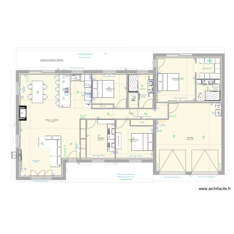 Senouillac v4 isolé v2. Plan de 22 et 161 m² Senouillac v4 isolé v2. Plan de 22 et 161 m²