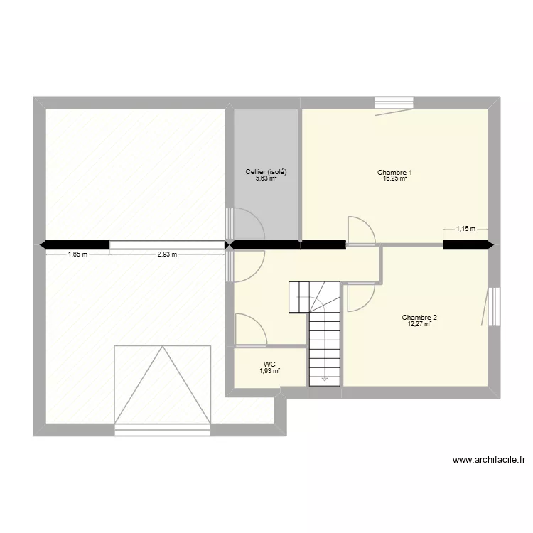 SOUS SOL V3. Plan de 7 Pièces et 81 m²
