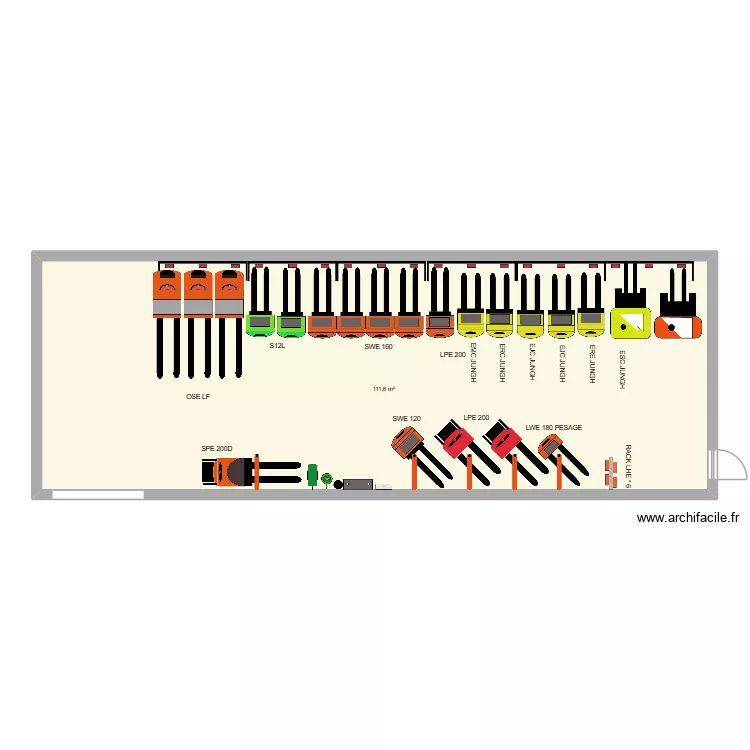 DISVAL CHATEAUNEUF SUR LOIRE  SDC 2. Plan de 1  et 112 m²