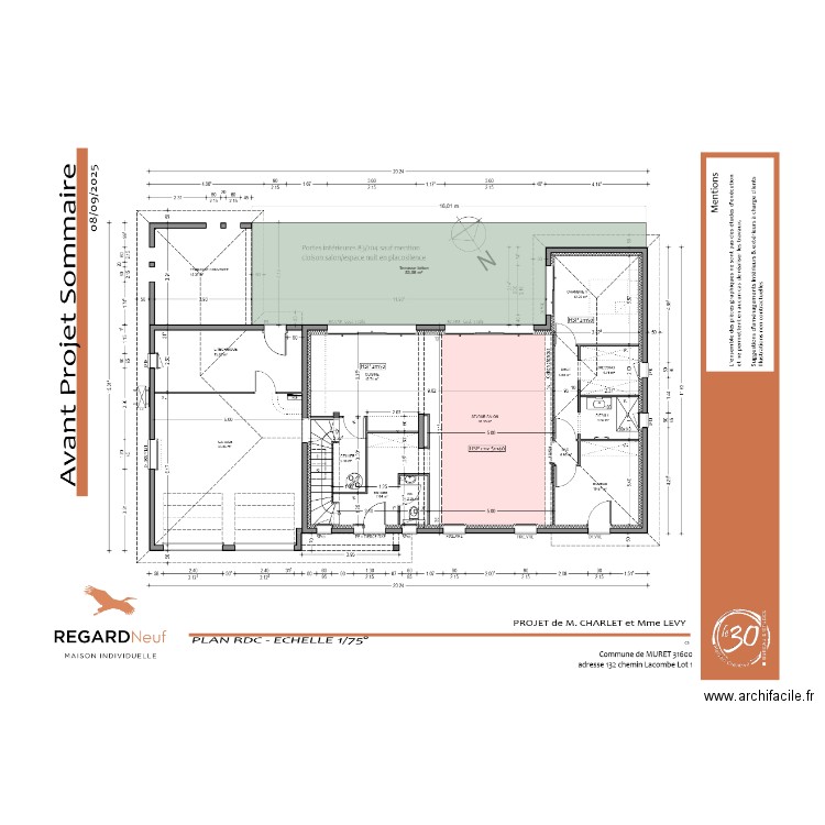 avp charlet. Plan de 0 pièce et 0 m2