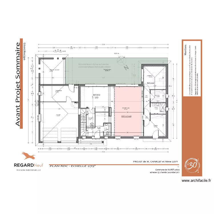 avp charlet. Plan de 