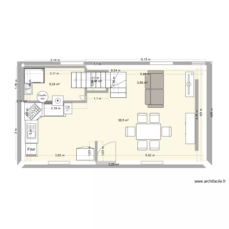maison. Plan de 6 et 44 m² maison. Plan de 6 et 44 m²