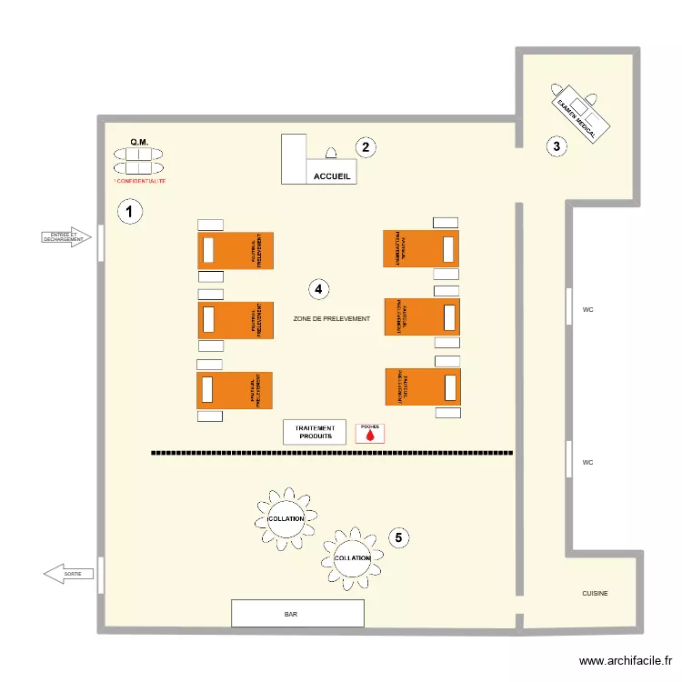 FONTAINE L'EV&Ecirc;QUE - Ecole Bienfait. Plan de 