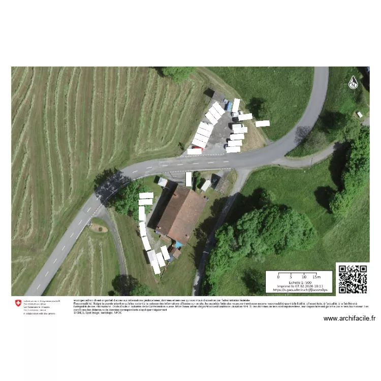 places de parc A4. Plan de 