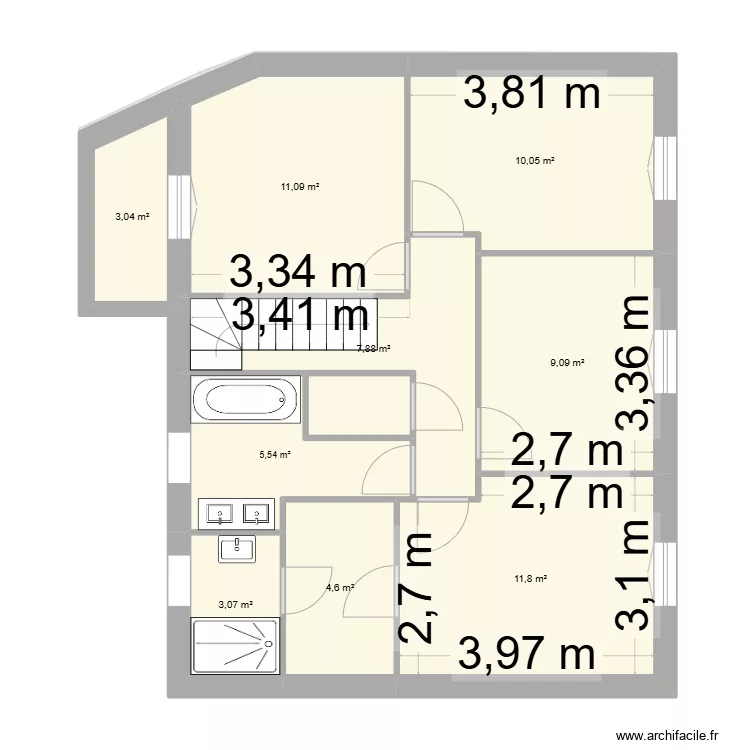villepreux. Plan de 