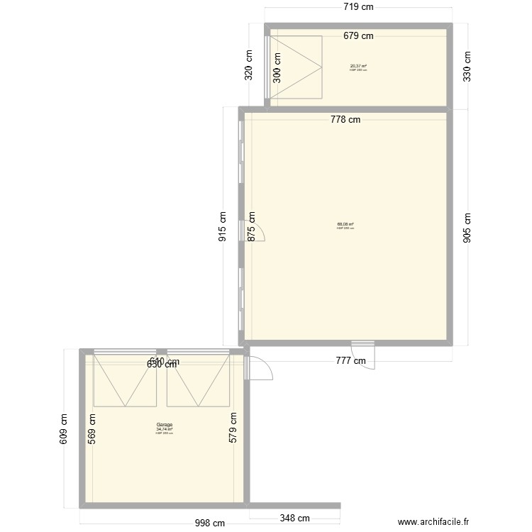 garage . Plan de 0 pièce et 0 m2