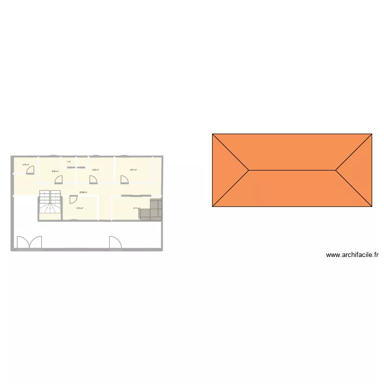 plan. Plan de 8 et 57 m² plan. Plan de 8 et 57 m²