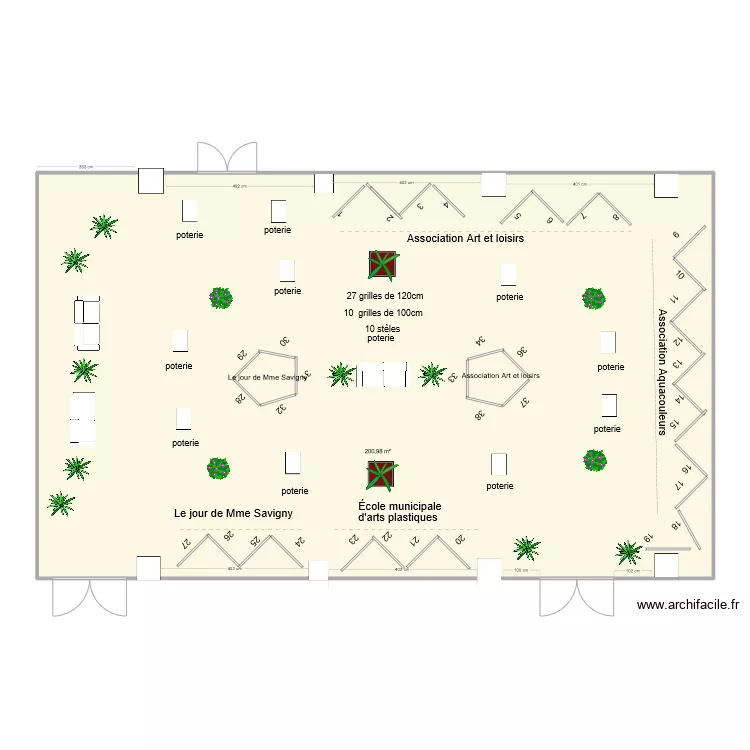 printemps des artistes. Plan de 