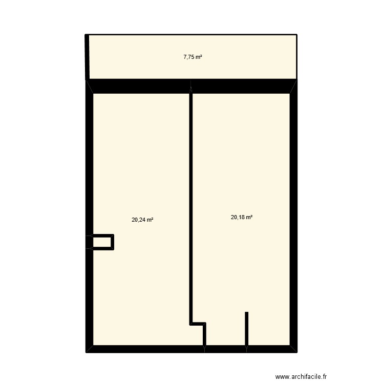 plan Lilia. Plan de 4 pièces et 48 m2