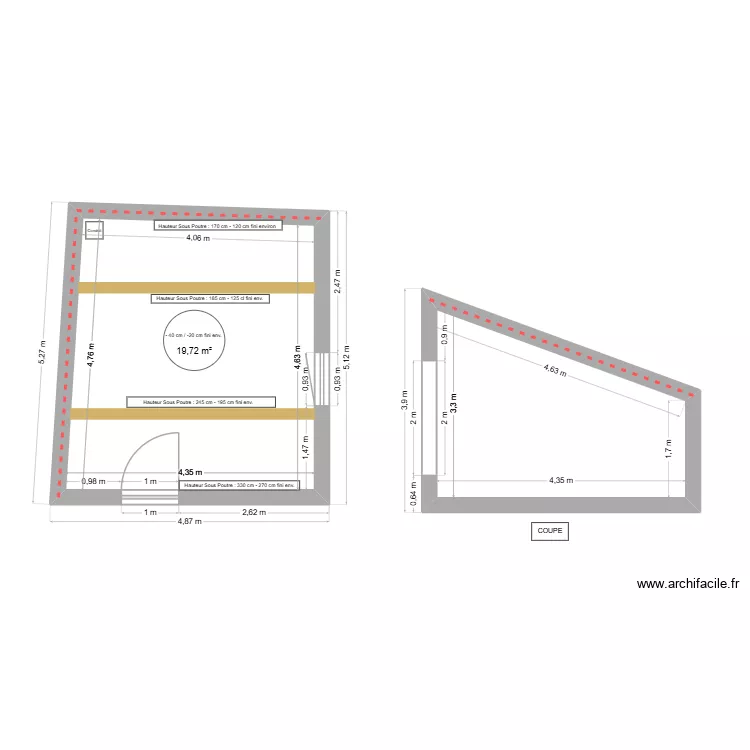 Smith. Plan de 2 pièces et 31 m²