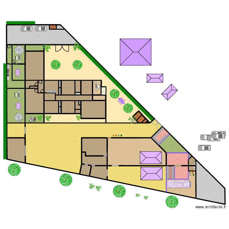 FOODTRUCK 0812B. Plan de 61 pièces et 1890 m2