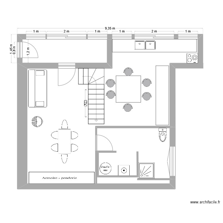brassac rdc APRES TRAVAUX. Plan de 0 pièce et 0 m2