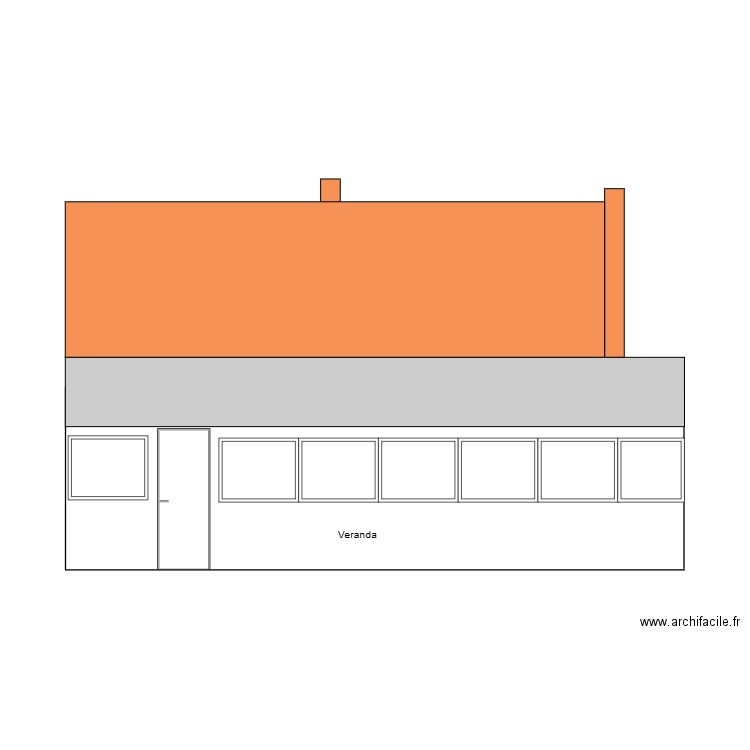 face arriere. Plan de 0 pièce et 0 m2