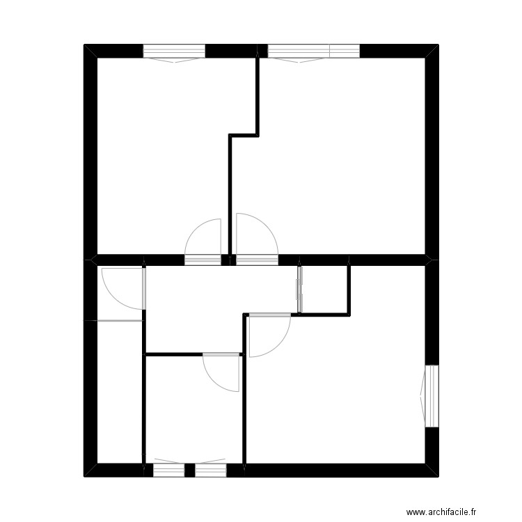 Gpc. Plan de 11 pièces et 98 m2