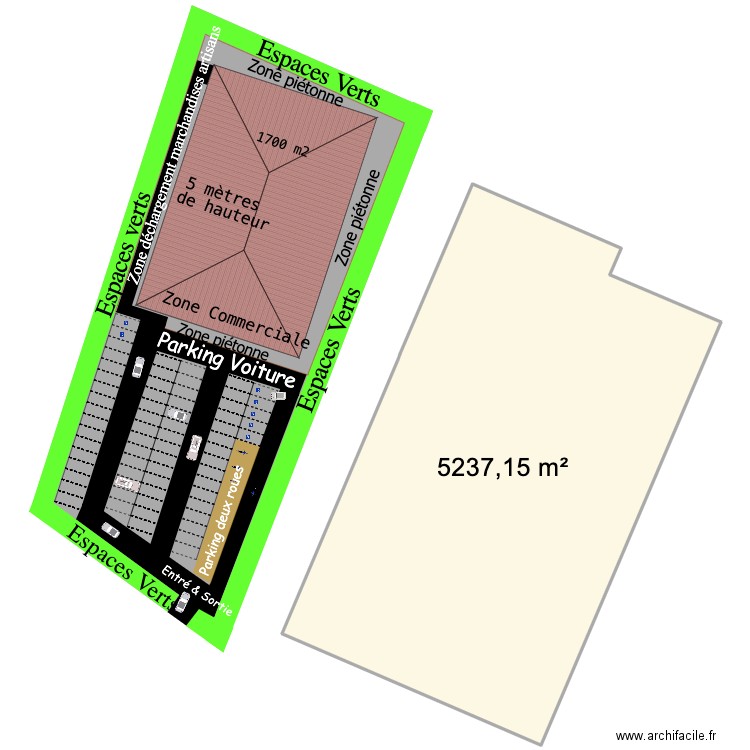 Séminaire #3. Plan de 1 pièce et 942 m2