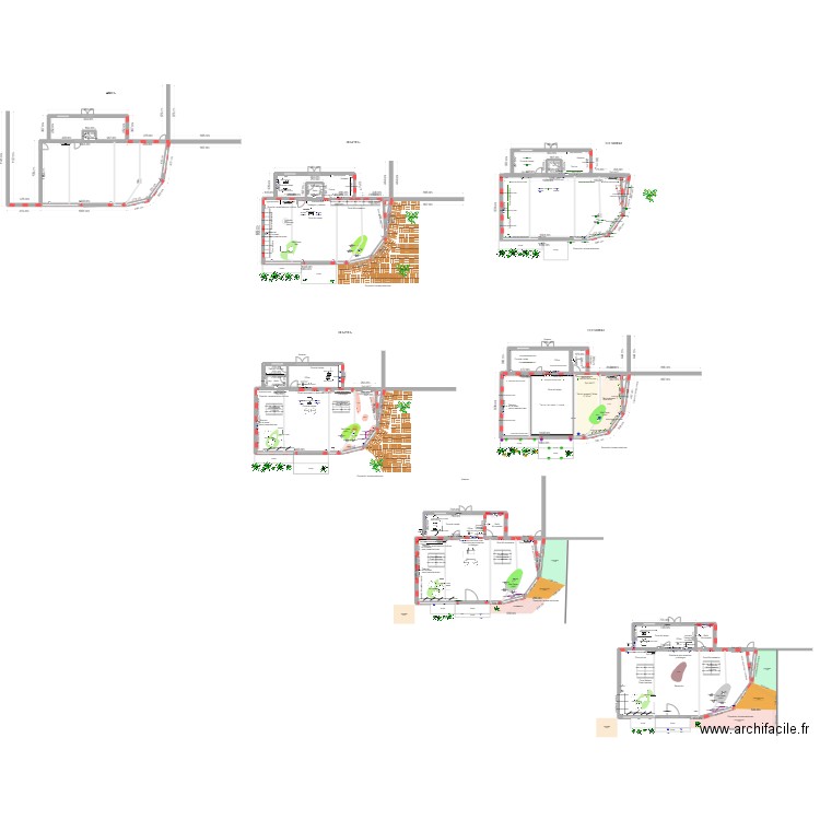 Showroom. Plan de 16 pièces et 555 m2