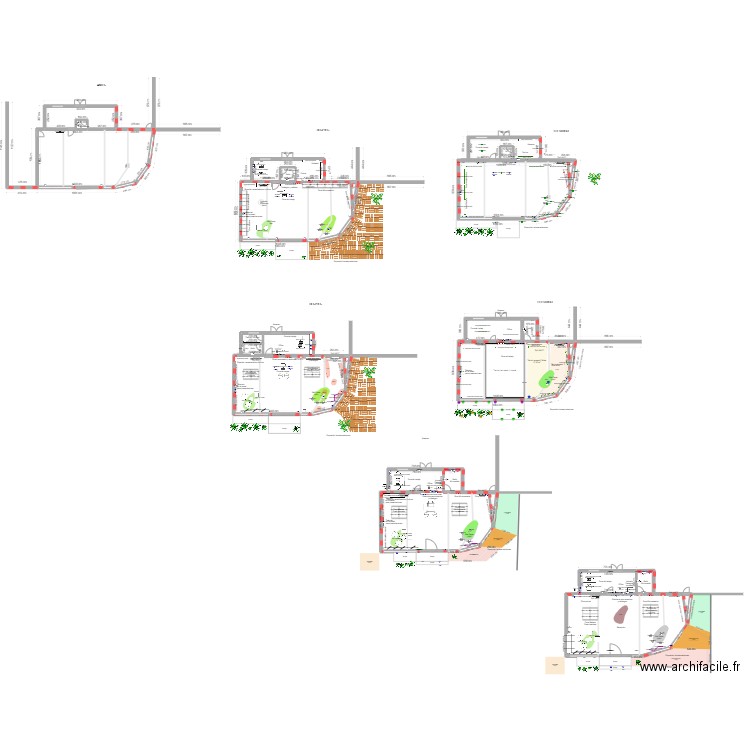 Showroom. Plan de 14 pièces et 532 m2