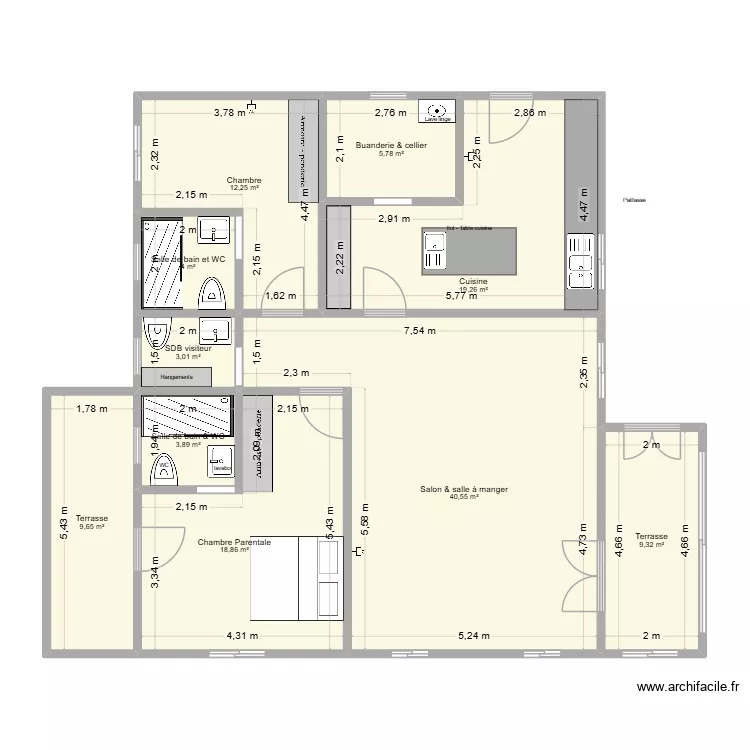 Appart NTCHENGUE2. Plan de 10 et 127 m² Appart NTCHENGUE2. Plan de 10 et 127 m²