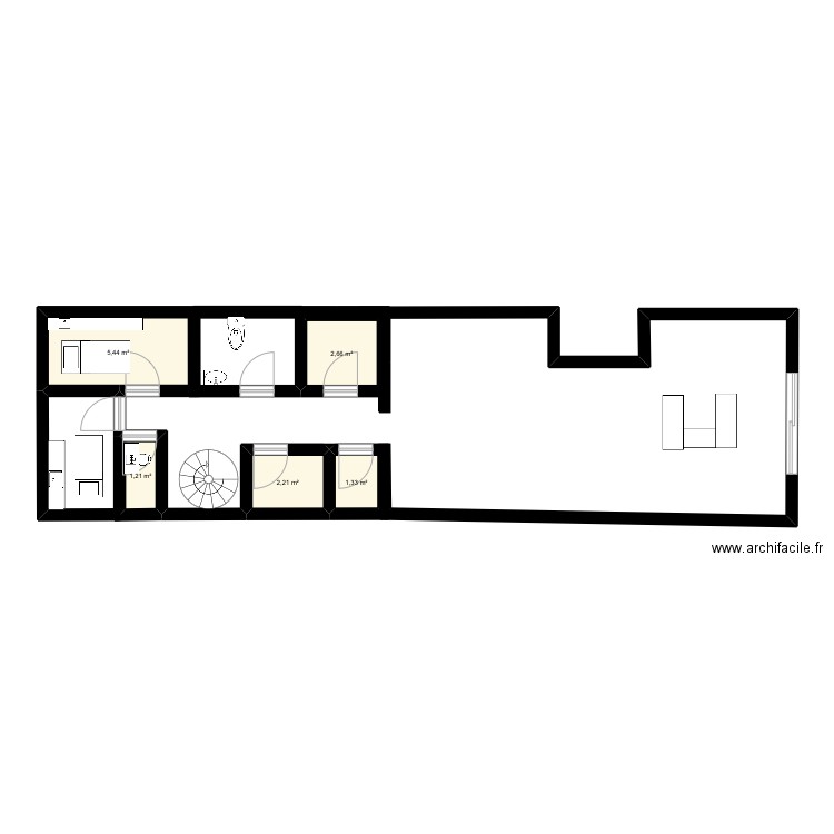 Dossier Nocibe . Plan de 5 pièces et 13 m2