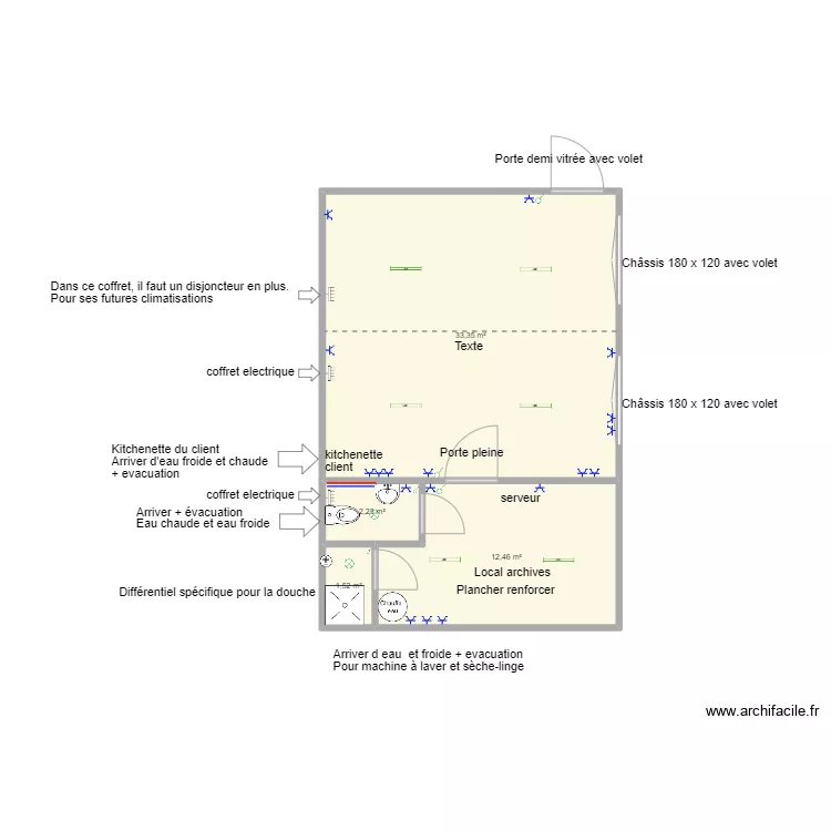 Deberghes et fils. Plan de 