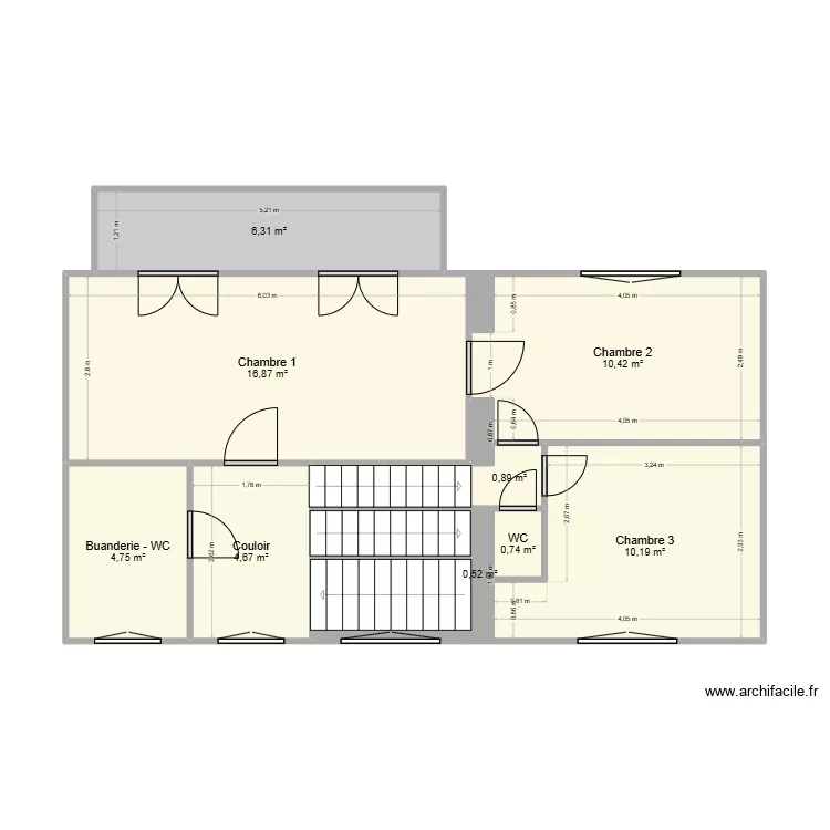 Saint Maurice 1er &eacute;tage. Plan de 