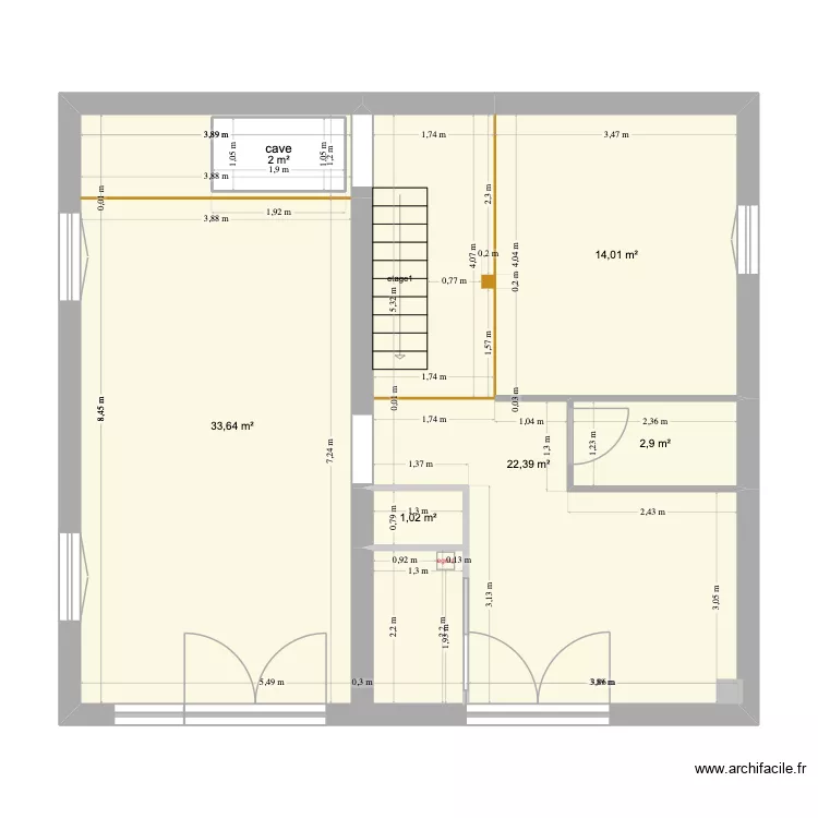 yass 2. Plan de 7  et 78 m²