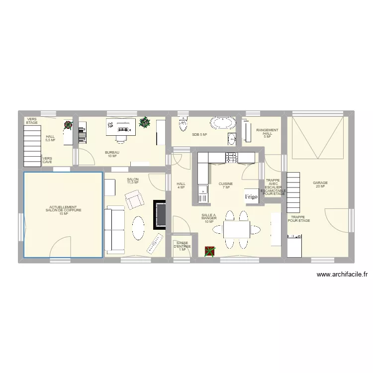 RDC BUIS WALHAIN. Plan de 