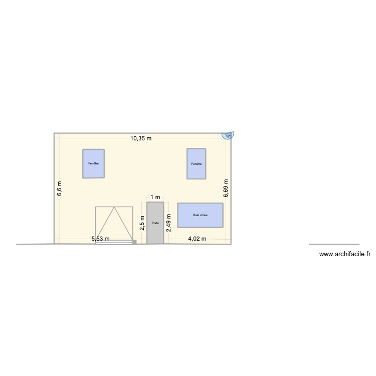 facade voltaire. Plan de 0 pièce et 0 m2 facade voltaire. Plan de 0 pièce et 0 m2