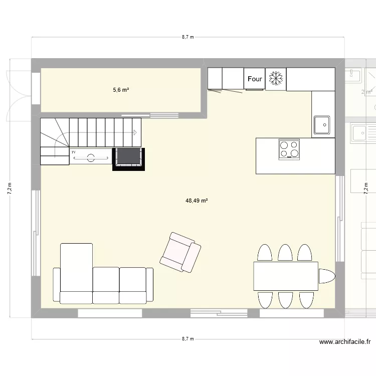 Benand. Plan de 13  et 168 m²