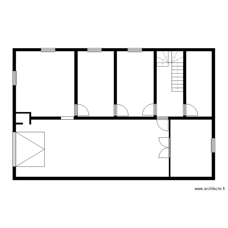 LOMBARD. Plan de 19 pièces et 225 m2