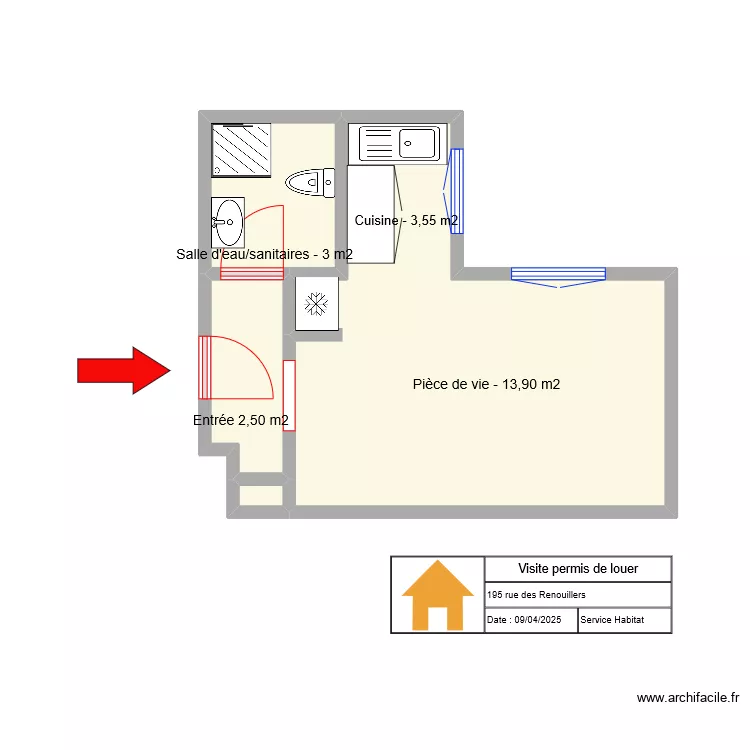 Permis de louer. Plan de Permis de louer. Plan de