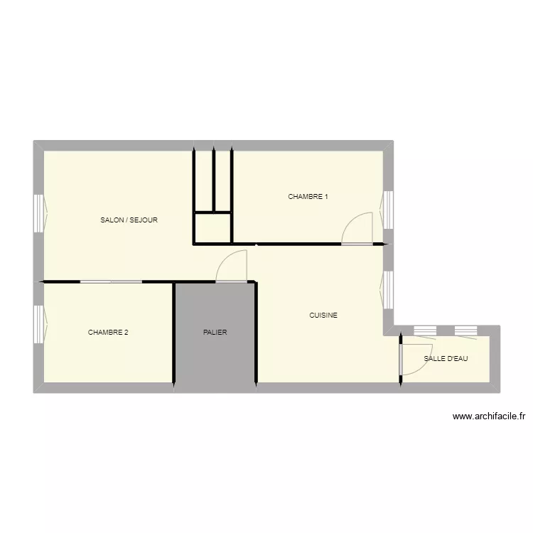 T3 7QAF. Plan de 