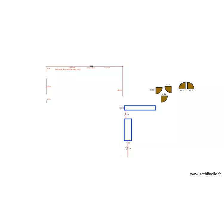 PLAN EMPLACEMENT CUISINE. Plan de PLAN EMPLACEMENT CUISINE. Plan de