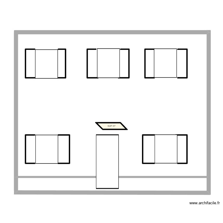 face 1. Plan de 0 pièce et 0 m2