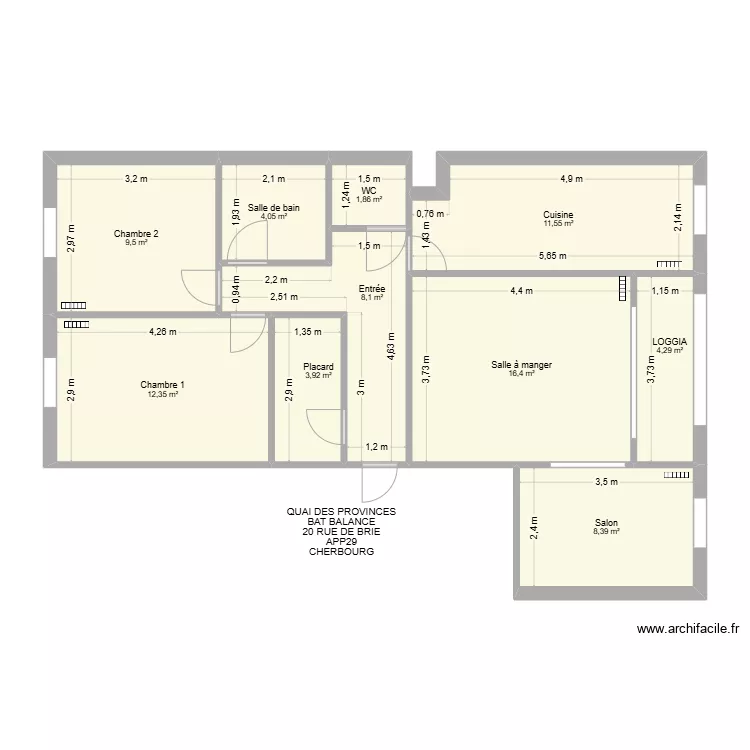 BAT BALANCE APP29. Plan de 