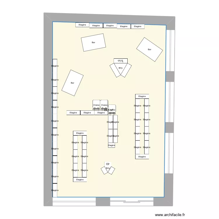 magasin fil 3. Plan de 