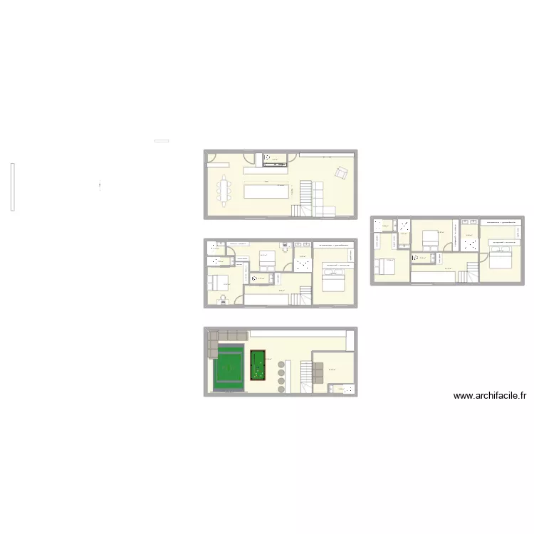 2 options etage. Plan de 21 et 299 m² 2 options etage. Plan de 21 et 299 m²