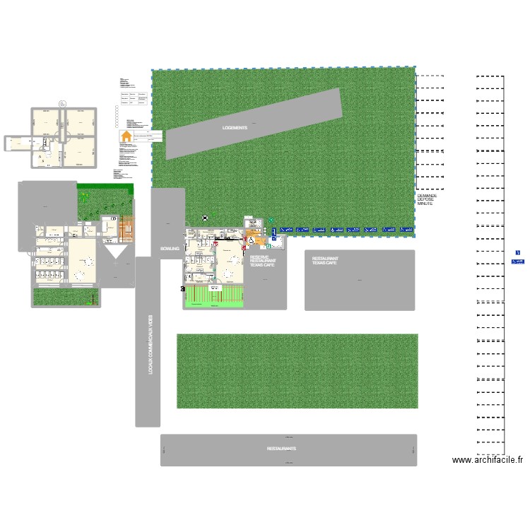 PLAN CRECHE. Plan de 39 pièces et 1396 m2