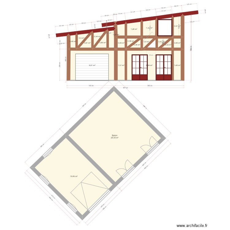 PLAN 14 JANVIER M.PETIT 2. Plan de 22 pièces et 79 m2