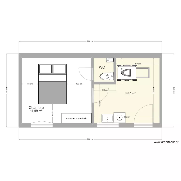 garage marie. Plan de 
