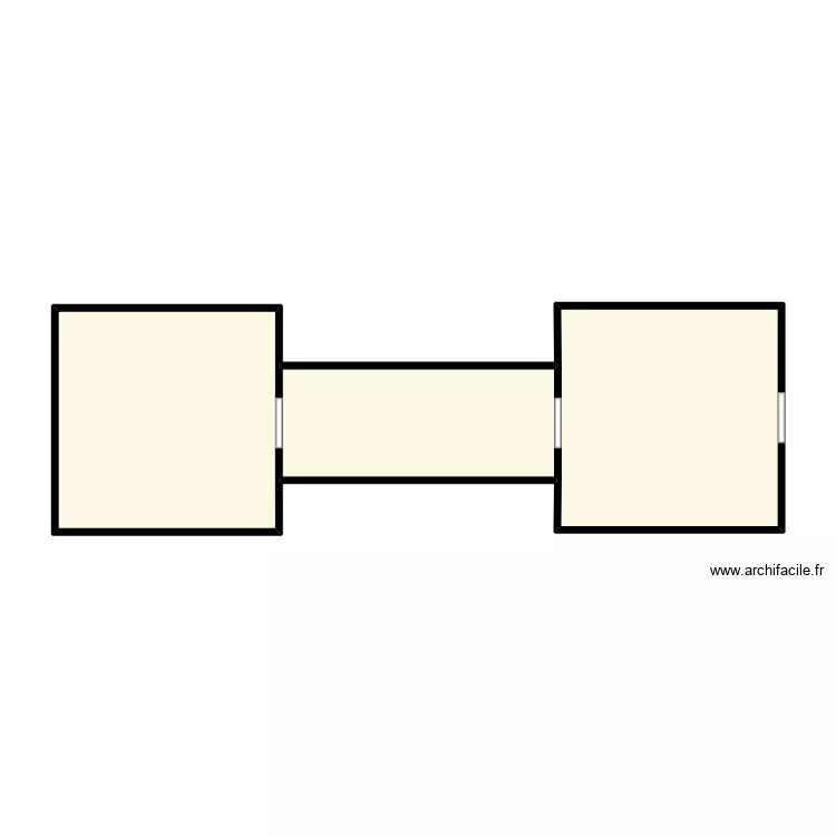 exemple tuto bleue. Plan de 3  et 42 m²