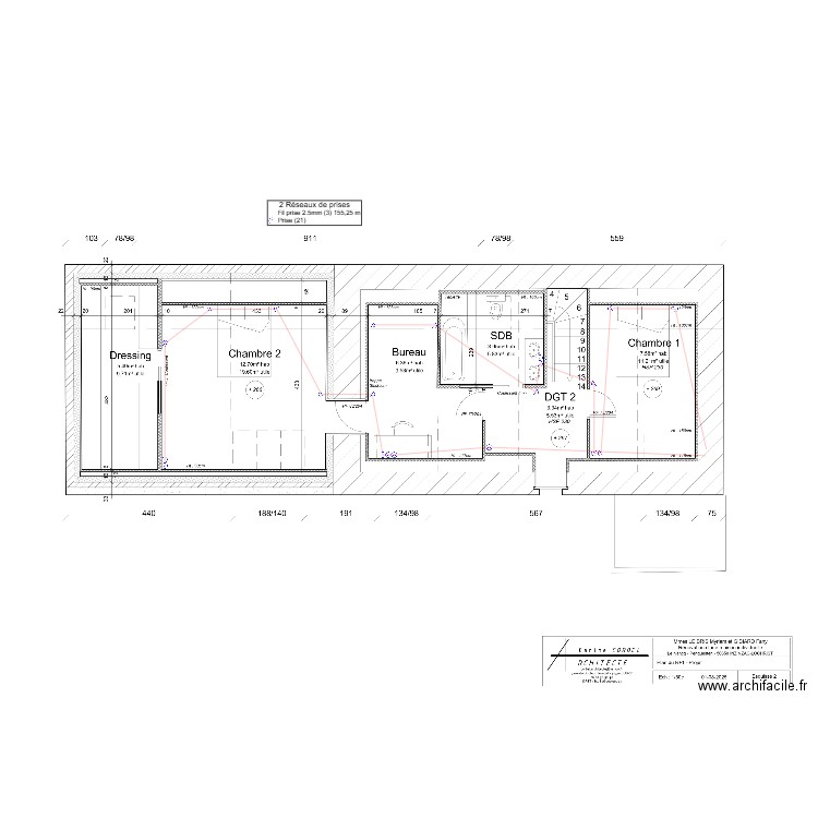 LE BRIS - GIBIARD étage prises. Plan de 0 pièce et 0 m2