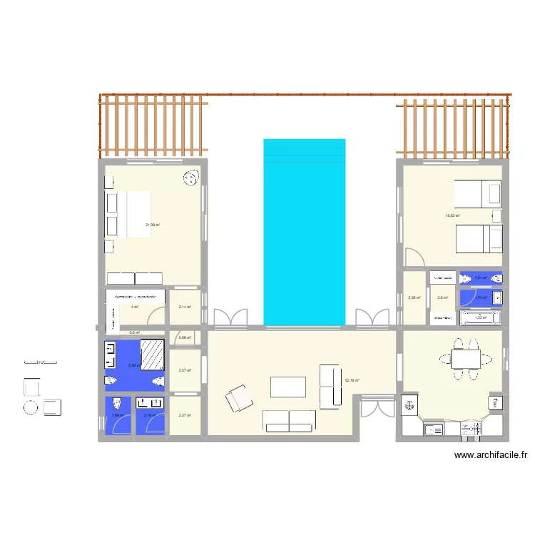 hotel kech. Plan de 