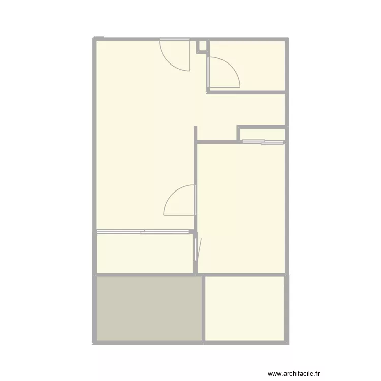 Montjoie. Plan de 8  et 38 m²