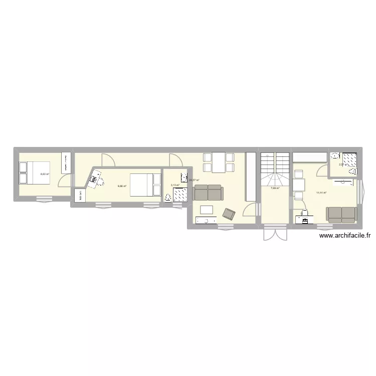 Plan 117 - RDC. Plan de 7 et 71 m² Plan 117 - RDC. Plan de 7 et 71 m²