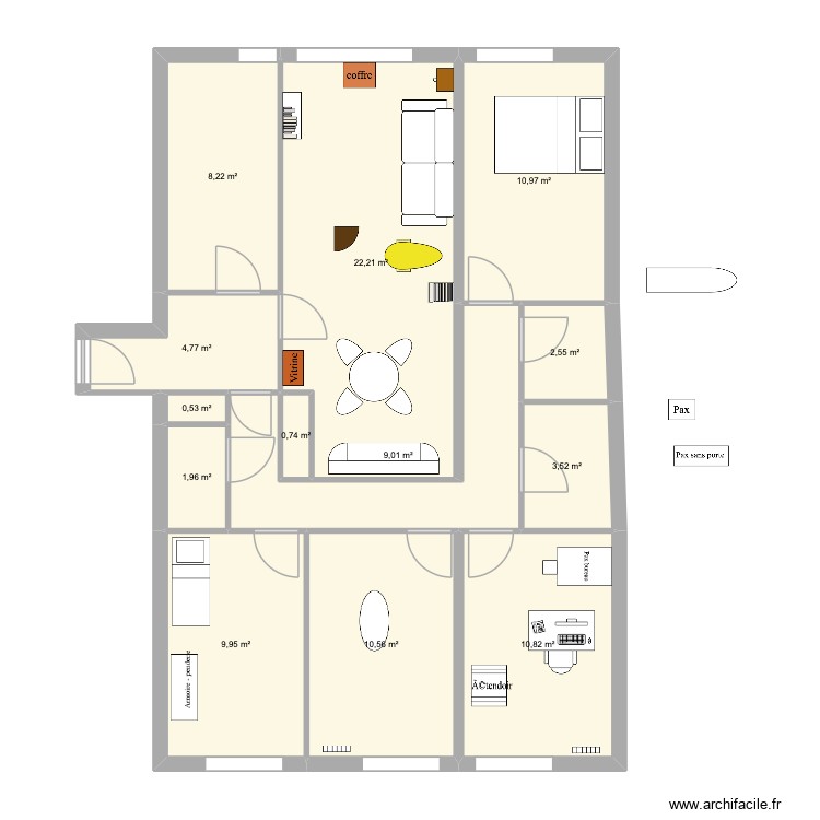 Pont Colbert. Plan de 0 pièce et 0 m2 Pont Colbert. Plan de 0 pièce et 0 m2