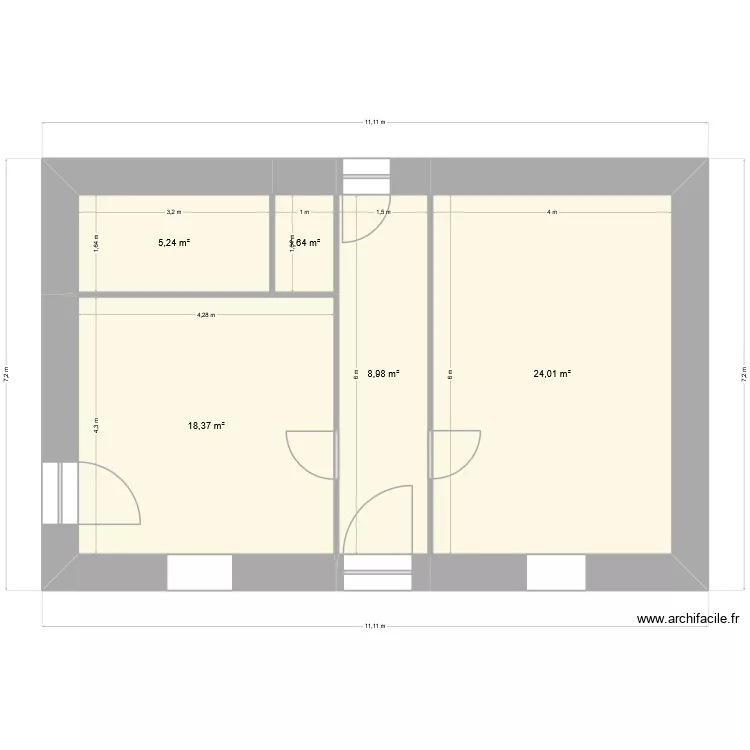 Bel Air RDC V1.0. Plan de 5 et 58 m² Bel Air RDC V1.0. Plan de 5 et 58 m²