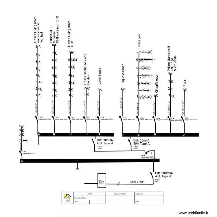 unifgemb. Plan de 22  et 423 m²