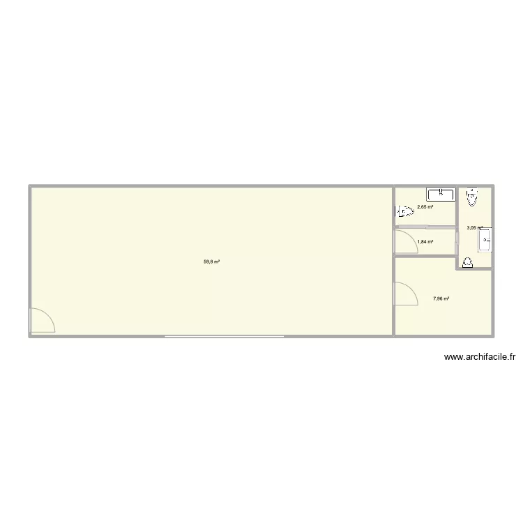 sala ni&ntilde;os 1. Plan de 